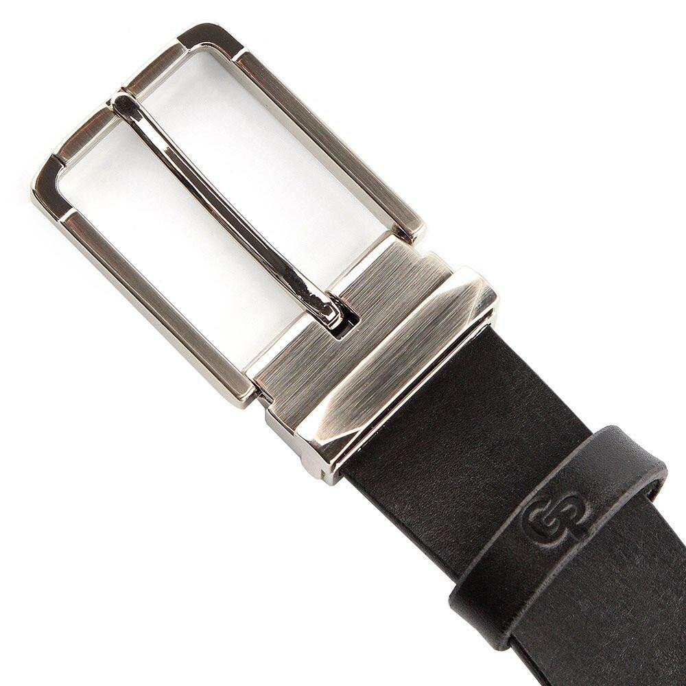 Ремень мужской GRANDE PELLE 00249 кожаный Черный Киев - изображение 2