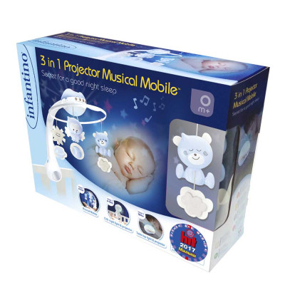 Мобіле Infantino 3 в 1 з проєктором Блакитний (004896I) Вінниця - фото 5