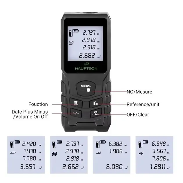 Цифровой лазерный дальномер рулетка HAUPTSON 70 метров Коломыя - изображение 3