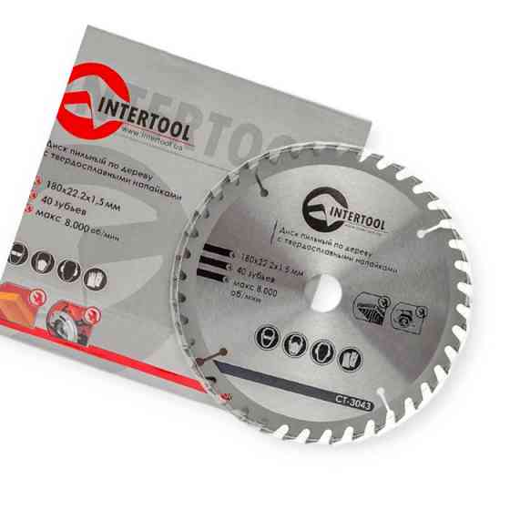 Коло відрізне по дереву з твердосплавними напайками 180x22x1,5 мм, 40 зубів Мукачево