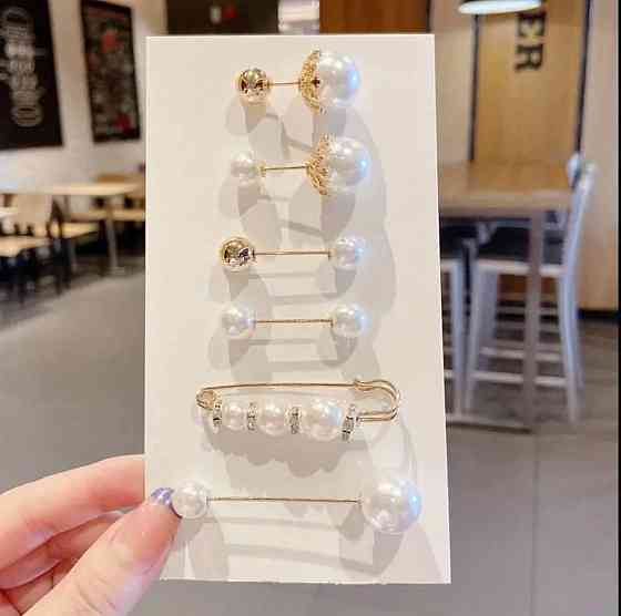 Набор декоративных булавок с жемчугом – 5 шт Киев