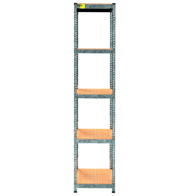 Металевий стелаж Emby Light Series (розмір 2400х450x300мм) 5 полиць ДСП до 100кг Оцинкований Вінниця - фото 4
