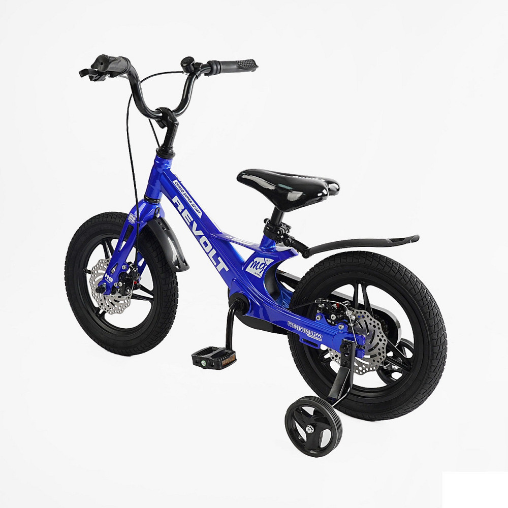 Велосипед Corso REVOLT двоколісний 14 дюймів із додатковими колесами Синій (MG-14015) Чернігів - фото 5