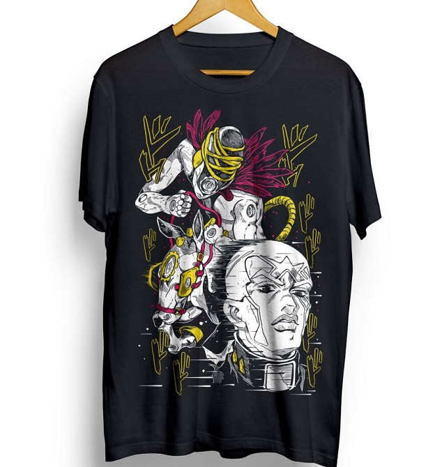 Футболка мужская аниме Маде Ін Хеавен Джоджо оверсайз (S/M/L) Черний AnimeJ0985 Днепр - изображение 5