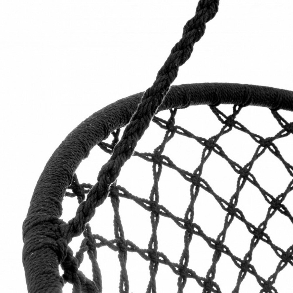 Подвесная веревочная качеля кресло Mirpol черная Киев - изображение 4