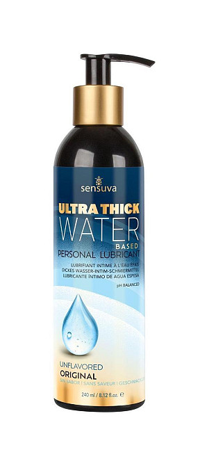 Густа змазка Sensuva Ultra-Thick Water-Based (240 мл) на водній основі, без гліцерину та парабенів Sex Aura Київ - фото 1