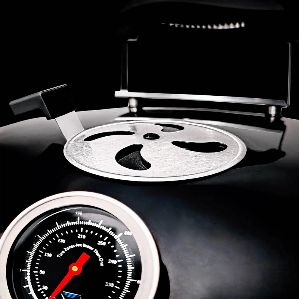 Вугільний гриль Slow and Sear Black Editionl Kettle Grill 57 см + кошик Deluxe SNS-KET-BK Код: 013614 Рівне - фото 10