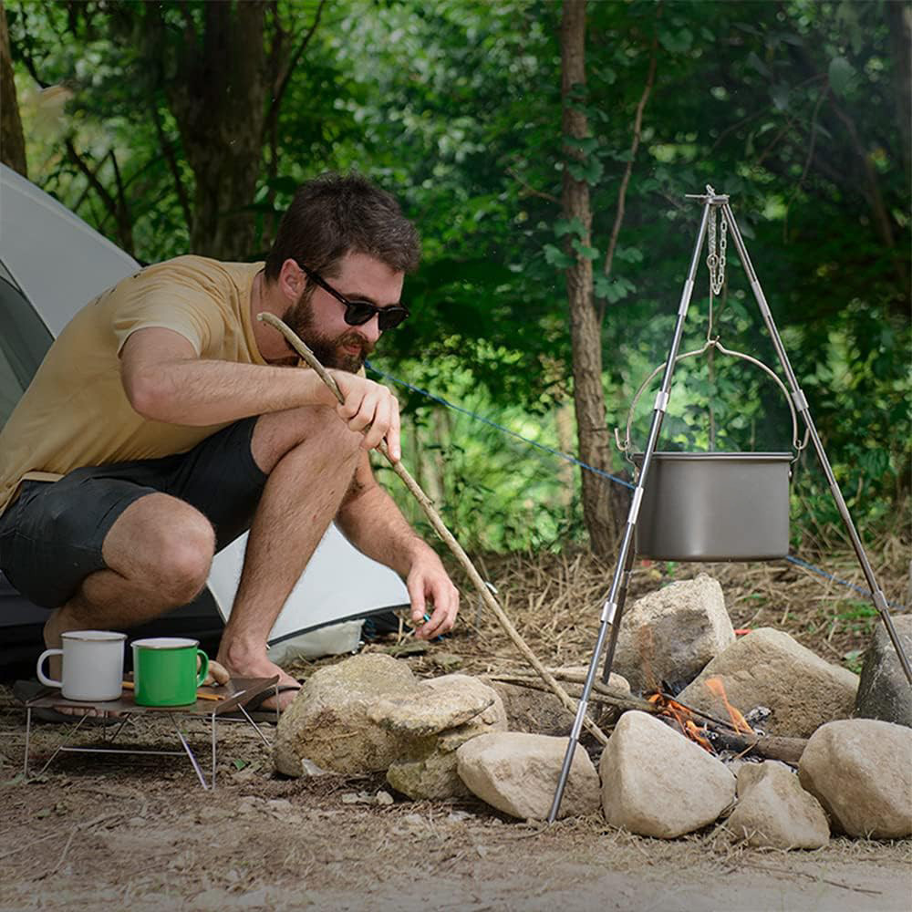 Туристическая кастрюля-казанок 4 л, алюминиевая, походная посуда для костра и горелки Киев - изображение 4
