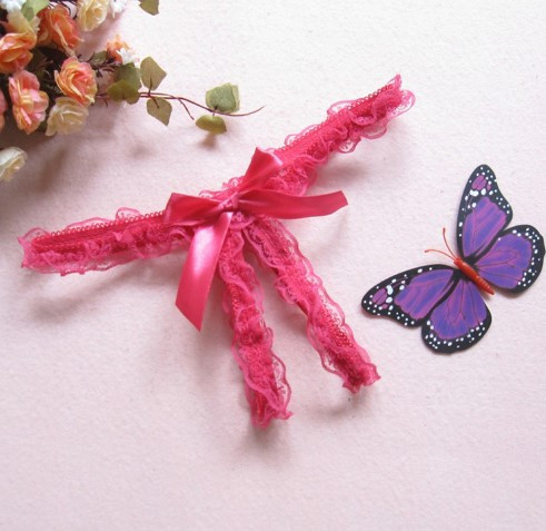 Трусики з розрізом малинові - розмір універсальний, (на резиночці, тягнуться) Київ - фото 1