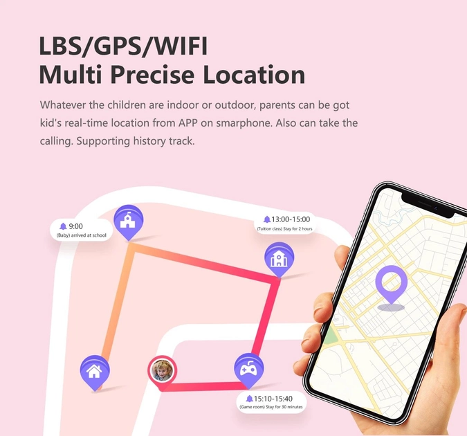 Детские наручные умные часы Smart Baby Watch LT21 с GPS Синий Винница - изображение 7