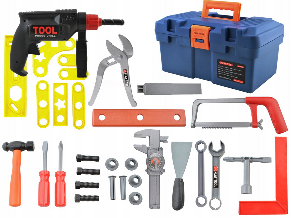 Детский Ящик - мастерская с инструментами 32 предмета Kruzzel (4510) Нововолынск - изображение 4