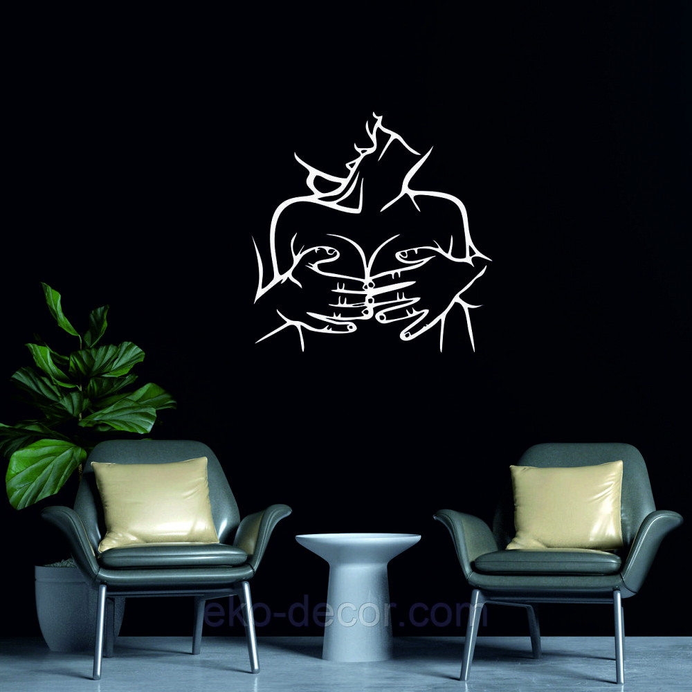 Декоративное настенное Панно «По взрослому 18+», Декор на стену 50*50 см, Белый Киев - изображение 3