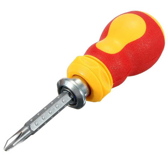 Отвёртка двхсторонняя с фиксатором 316 коротыш Днепр