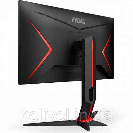 TFT 23.8" AOC Q24G2A/BK, QHD, IPS, 165Hz, 1ms, HDMI, DP, HAS, Pivot, чорний з червоним (Q24G2A/BK) Київ