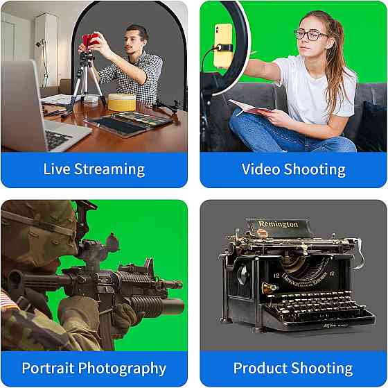 Фотофон двосторонній зеленого/ сірого кольору 150 × 200 см Selens Луцк