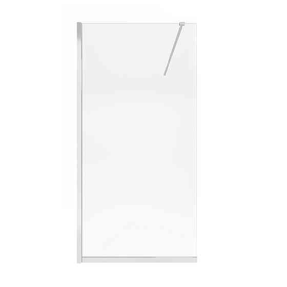 Душова перегородка Qtap Walk-In Standard CRM201.C8 100х200 см, скло Clear 8 мм, покриття CalcLess Київ
