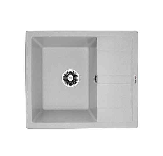 VALESO Комплект: Мийка ARIA 5851 біла в крапку + Змішувач 56 B NESP білий в крапку + Сифон 1041 Киев