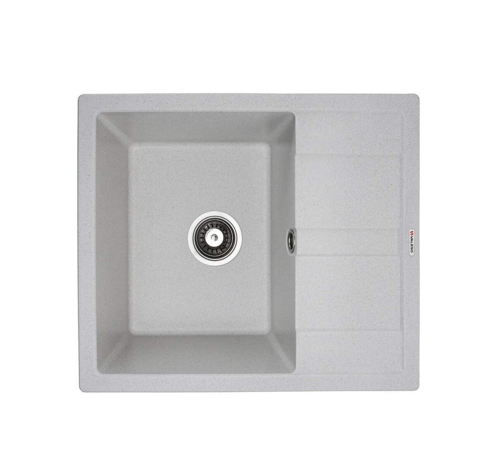 VALESO Комплект: Мийка ARIA 5851 біла в крапку + Змішувач 56 B NESP білий в крапку + Сифон 1041 Київ - фото 2