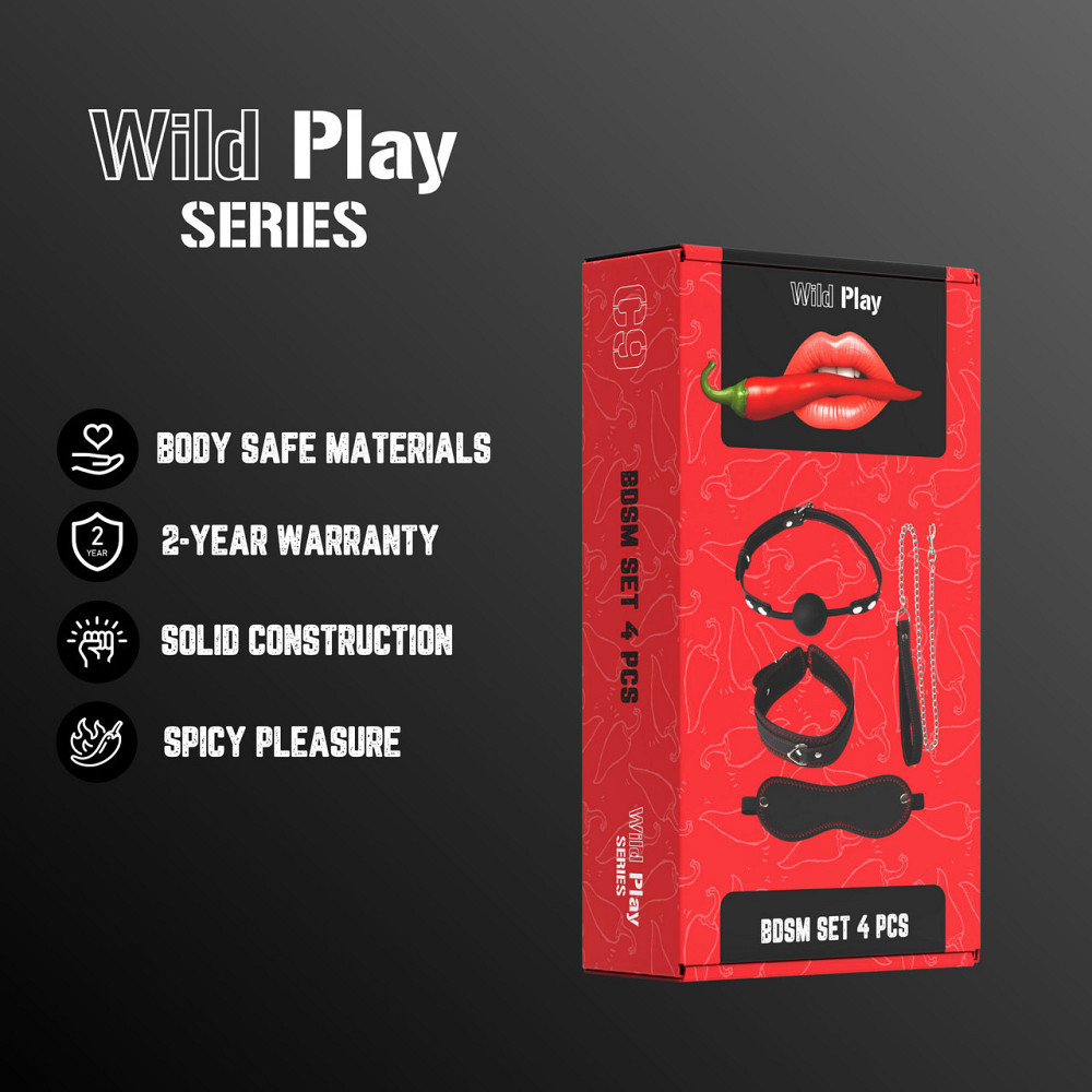 Набір БДСМ - Erospace Wild Play BDSM Set 4 pcs C9 Sex Aura Київ - фото 2