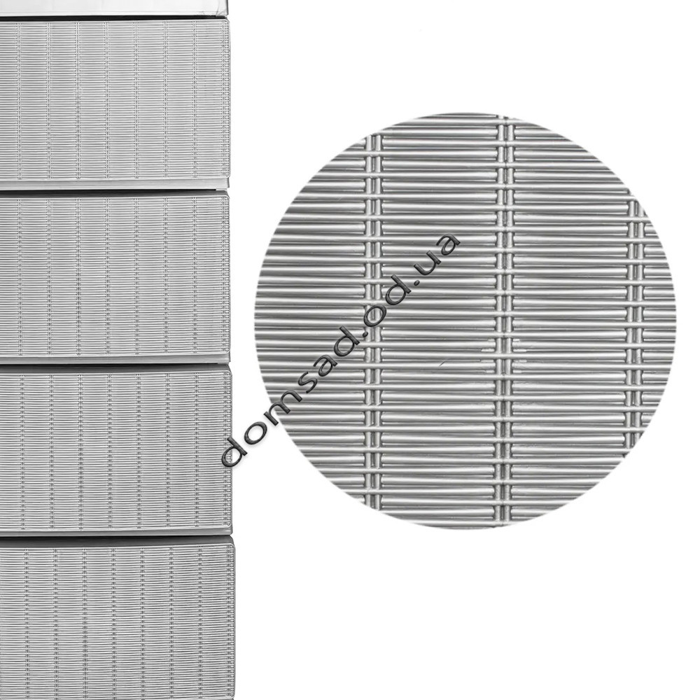 Комод пластиковий "Ротанг" 6 ярусів 126*43*34см, R-Plastic, сірий Одеса - фото 2