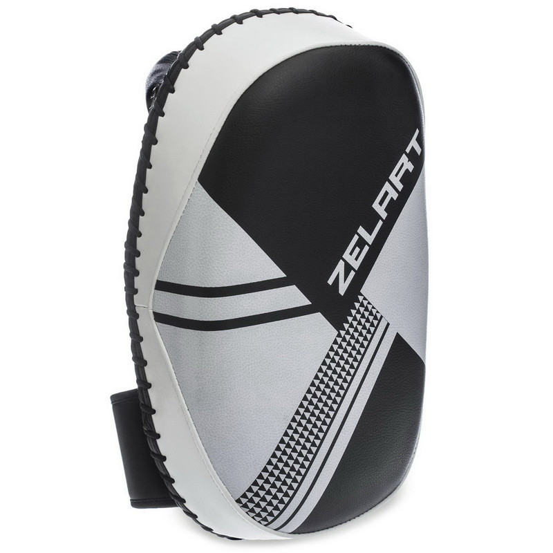 Пады для тайского бокса Тай-пэды ZELART BO-1339 размер 31x20x11 см чёрный-белый Киев - изображение 1