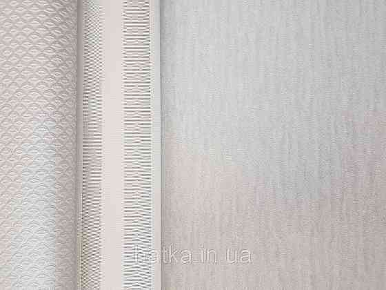 Шпалери вінілові на флізеліні Rasch Trianon Xlll 0.53х10 однотонні хвилясті класика бежеві із сірим Київ