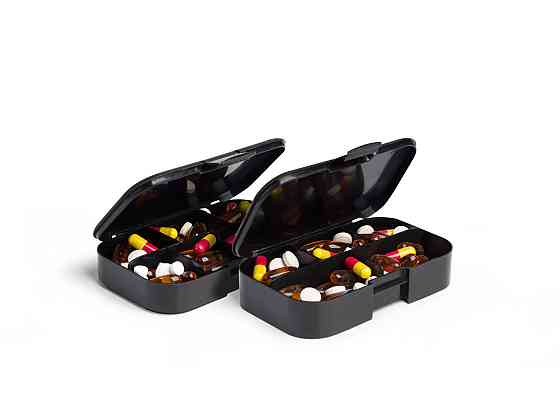 Таблетниця Smartshake Pillbox Organiser 2-pack Black Кам'янське
