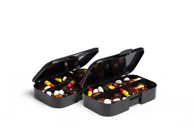Таблетниця Smartshake Pillbox Organiser 2-pack Black Каменское - изображение 4
