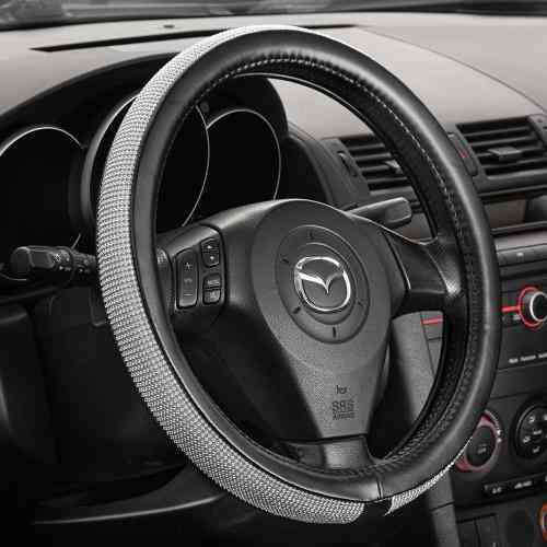 Чохол на кермо VLOD-BRLT85 BK M чорний з бортом Харків