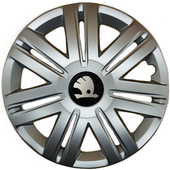 Автомобильные модельные колпаки R14 Skoda 203 4шт, SJS, серебряные Киев - изображение 1