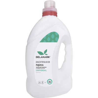 Гель для прання DeLaMark Universal рідина 4 л (4820152331984) Вінниця - фото 1