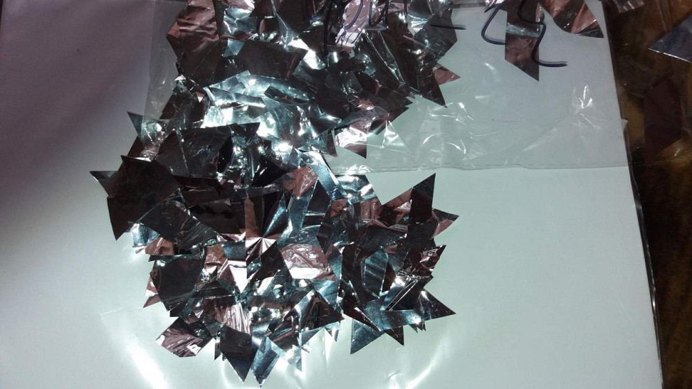 Конфетти из фольги 10 г серебристый Киев - изображение 4