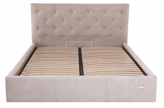 Кровать Двуспальная Bristol Comfort 180 х 200 см Мисти Mocco С подъемным механизмом и нишей для белья Мокко Днепр
