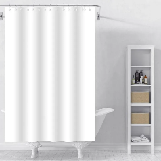 Шторка для ванної Zerix SCP-001-180x180 з PEVA (поліетиленвінілацетату) (Колір білий прозорий) (ZX5000) Київ