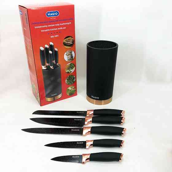 Набір ножів для кухарів Magio MG-1091, Професійний кухонний набір ножів, Кухонні ножі з хорошої сталі SP-59 Івано-Франківськ