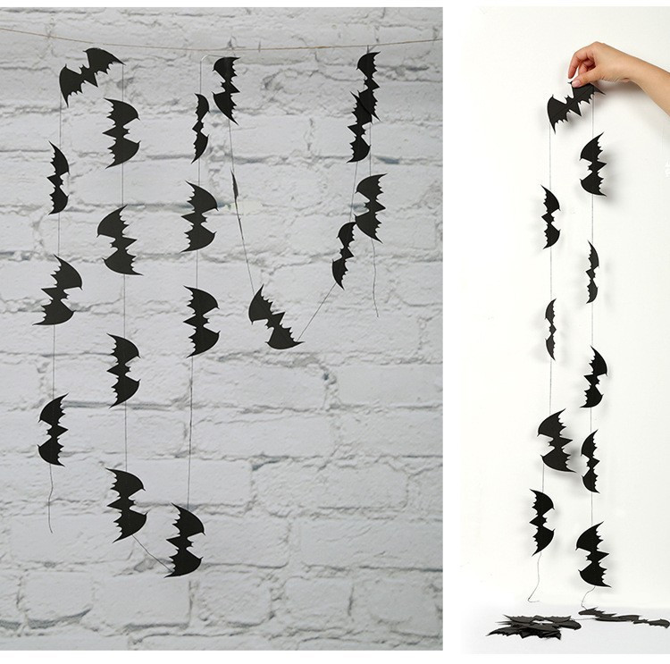 Гирлянда на Хэллоуин Летучие мыши 4 м черный Киев - изображение 1