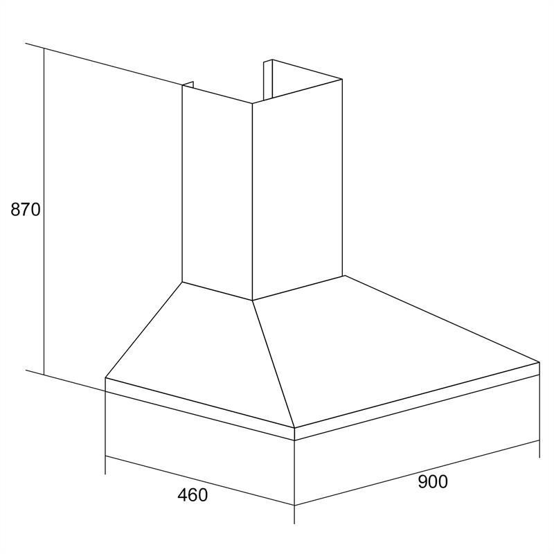 TR90WS вытяжка вытяжка 3 жироулавливающих фильтра светодиодное освещение варочной поверхности нержавеющая Ровно - изображение 8