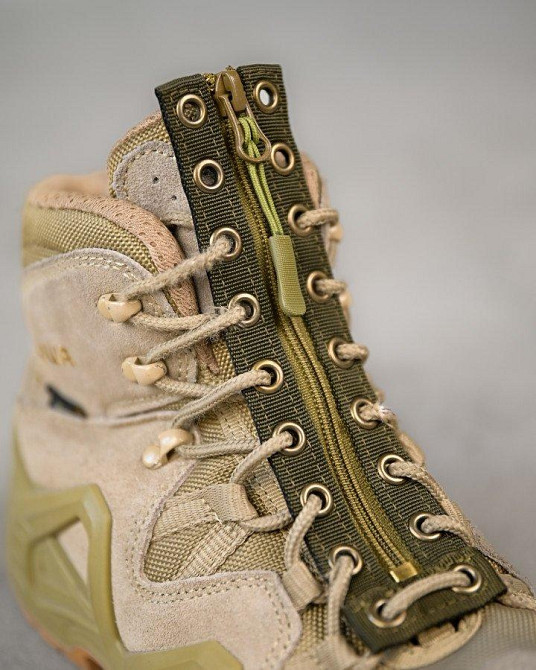 Змейка молния быстрый съем ботинков берцев обуви со шнурками Одесса - изображение 2