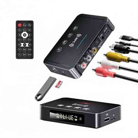 Audio приемник Vikefon M6 2в1 NFC Bluetooth 5.0 для TV PC Transmitter + Receiver Киев