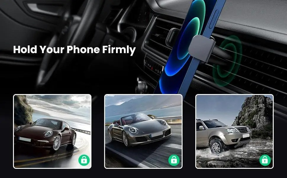 Автодержувач UGreen універсальний 360 градусів Air Vent Mount LP120 (Чорний) Николаев - изображение 10