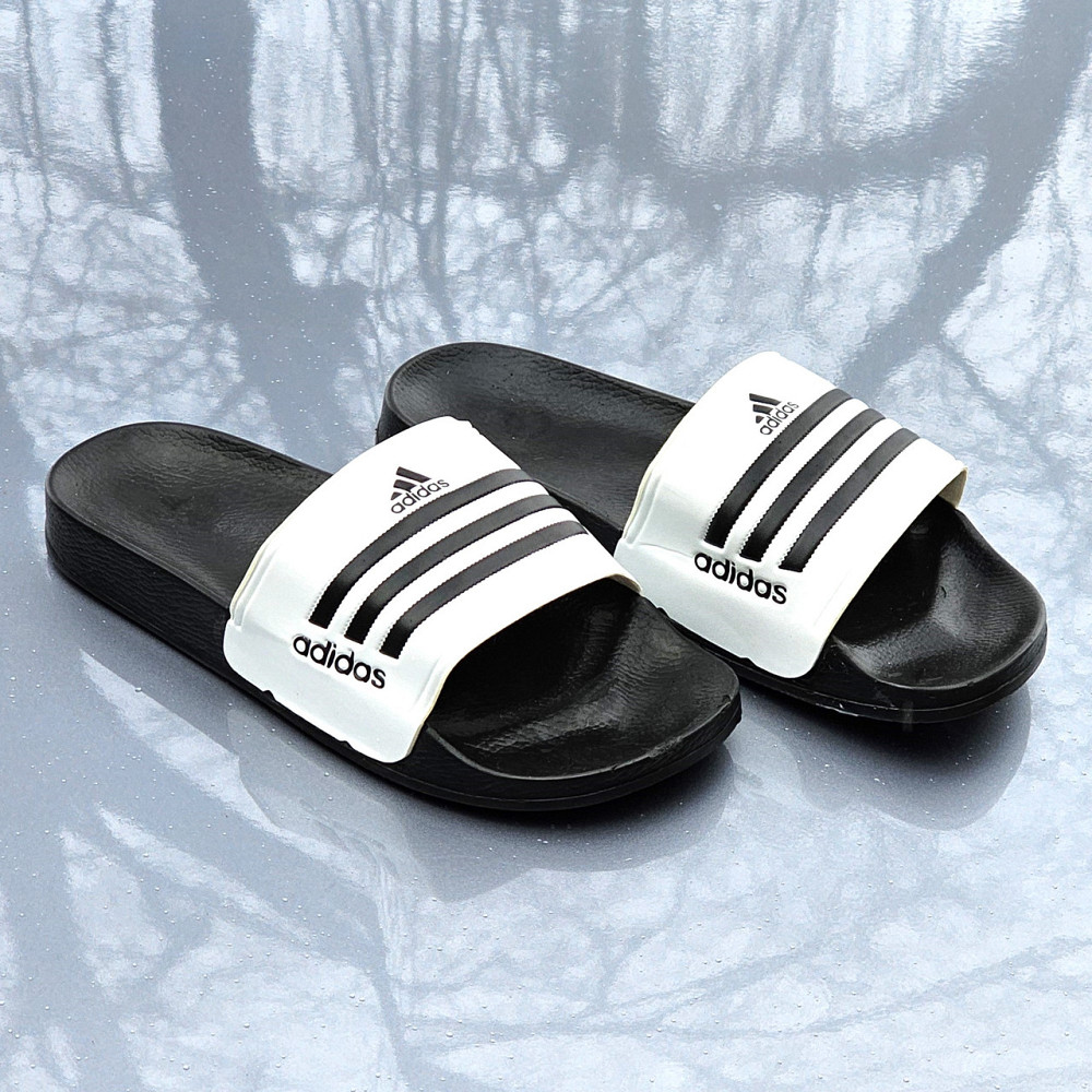 Шльопанці Adidas Чорні Сланці Тапочки Білі Адідас Жіночі (розміри: 38,39,40,41) Дніпро - фото 8