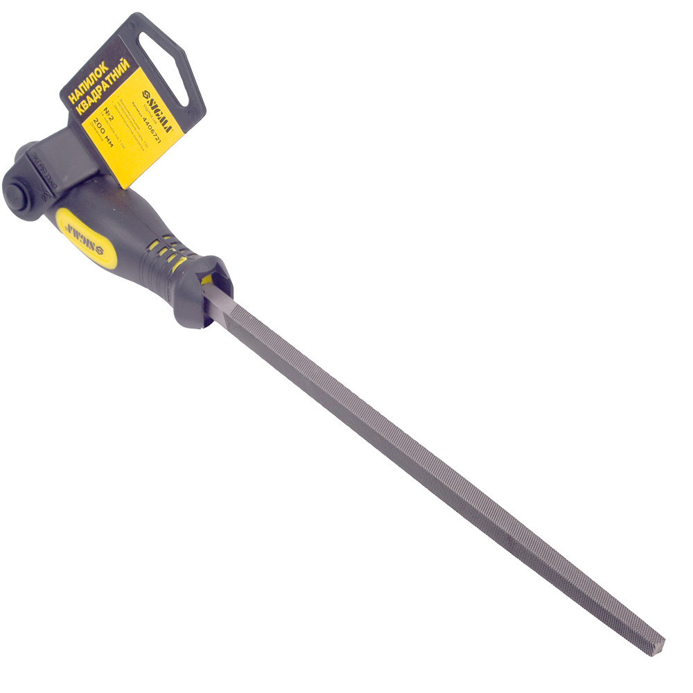 Напилок квадратний 200 мм No2 двокомпонентна ручка SIGMA (4406721) Київ - фото 4