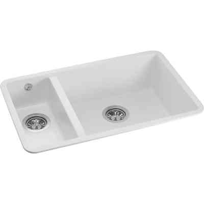 Мийка кухонна GRANADO Under top DOUBLE white (gr3405) Вінниця