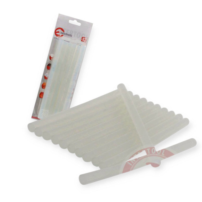 Стрижні клейові d-11.2 х 200 мм прозорі 12 шт. Мукачево - фото 1