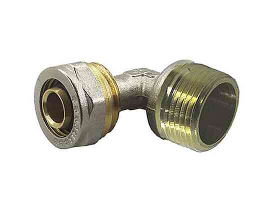 Кутник 3/4 WING 20*3/4 з нікель Pex-Al-Pex ТМ SAT Solmir Київ