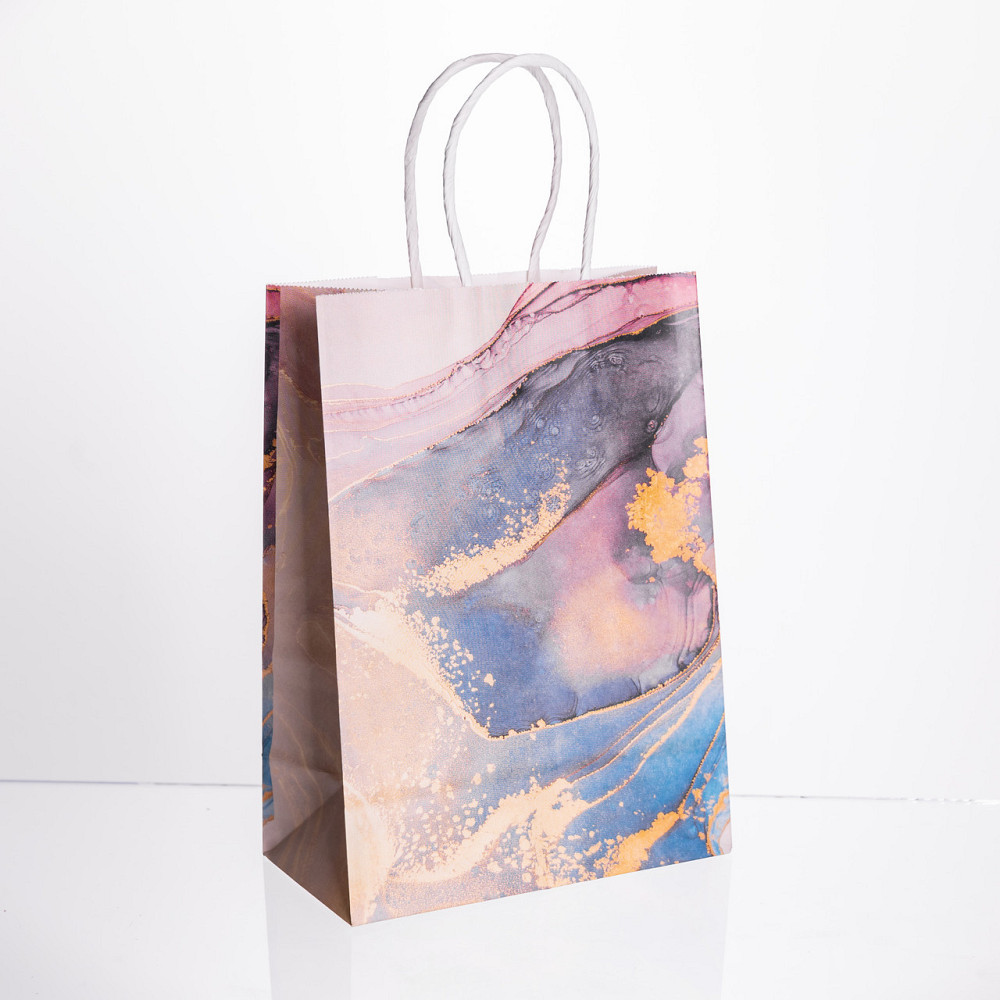 Подарункові пакети 12 шт, фіолетові, 15×8×21 см Київ - фото 2