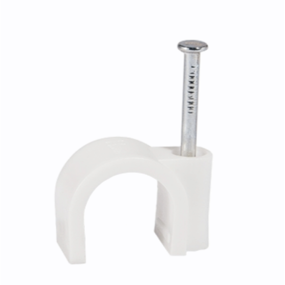 Кабельна кліпса кругла 8 мм (100 шт) Харків