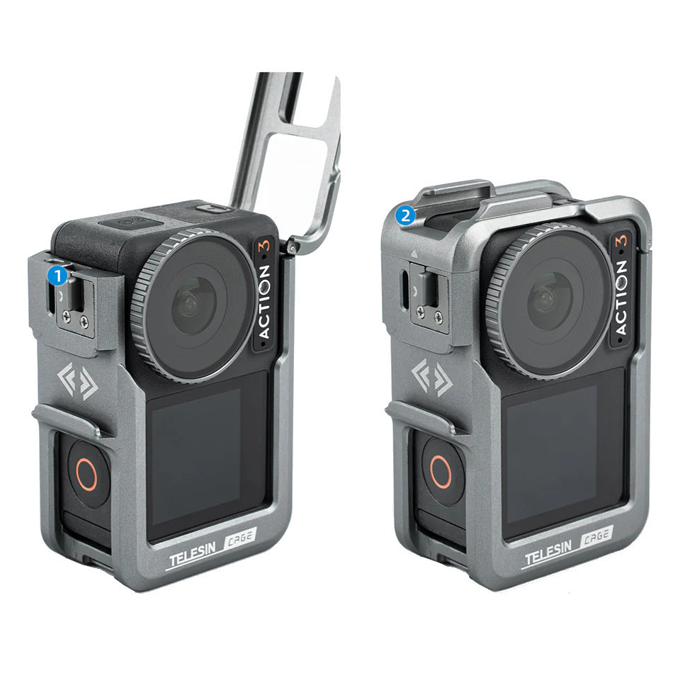 Рамка DJI ACTION 5/4/3 алюминиевая вертикальная/горизонтальная TELESIN OA-FMS-004 Киев - изображение 4