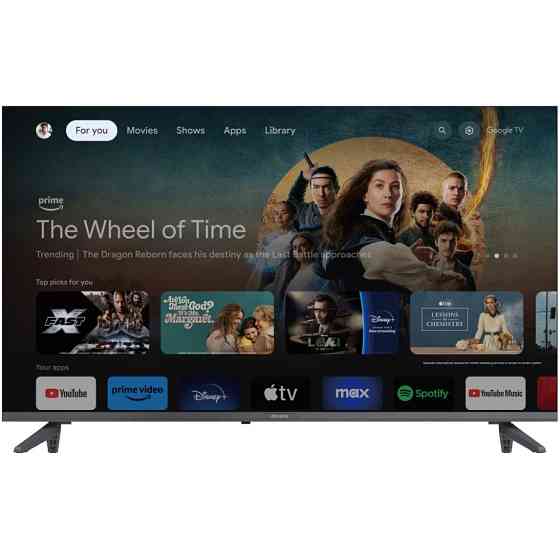 TV 43 AIWA 43GO70804UHD 4K UHD/DLED/T2/ Google TV/2 x 10W/Dolby Digital/HDMI/Wi-Fi/VESA 200x100/Blac Винница