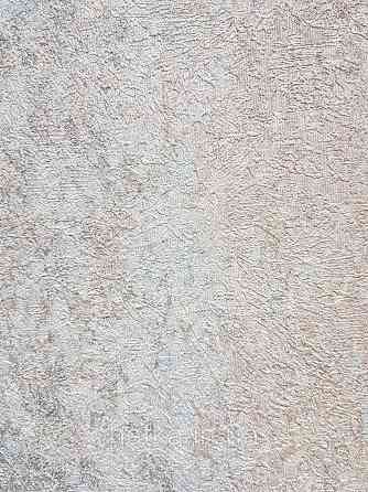 Шпалери вінілові на флізеліні Grandeco Anastasia метрові смуги розмиті під штукатурку бірюзові бежеві Київ